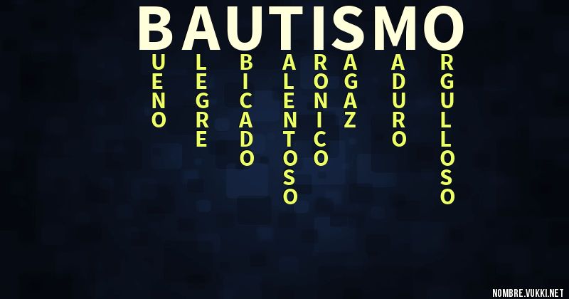 Acróstico bautismo