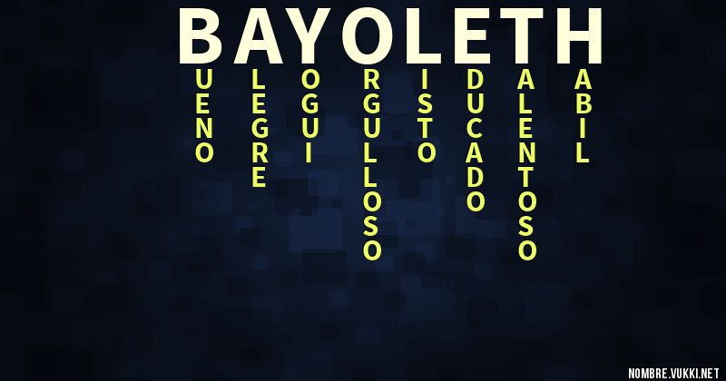 Acróstico bayoleth