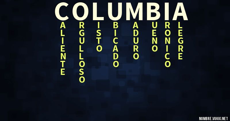 Acróstico columbia 