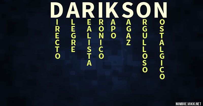 Acróstico darikson