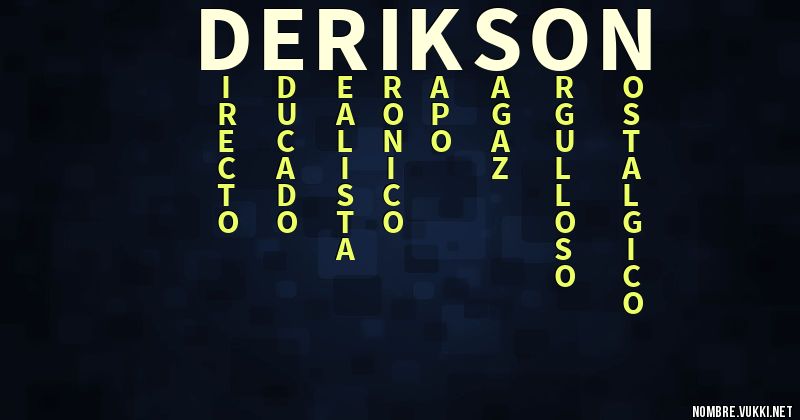 Acróstico derikson