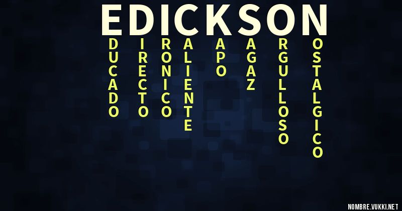 Acróstico edickson