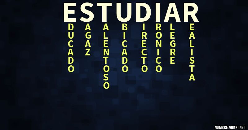 Acróstico estudiar