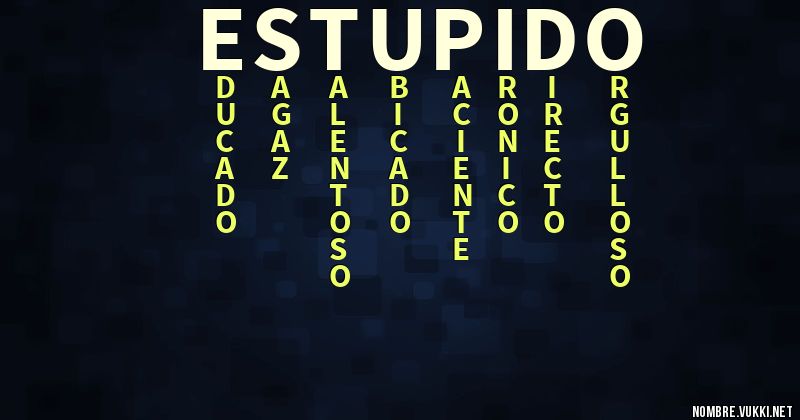 Acróstico estupido