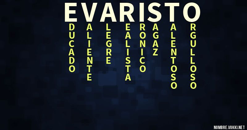 Acróstico evaristo