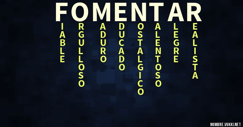 Acróstico fomentar