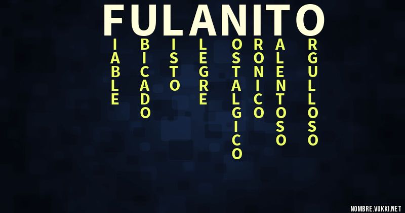 Acróstico fulanito