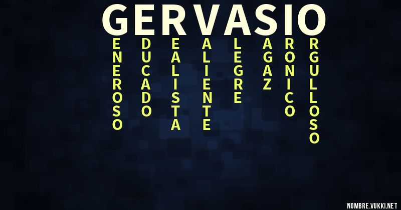 Acróstico gervasio