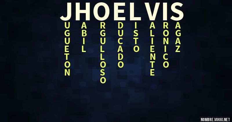 Acróstico jhoelvis