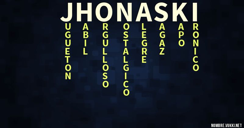 Acróstico jhonaski