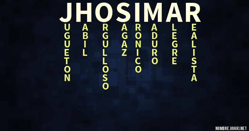 Acróstico jhosimar