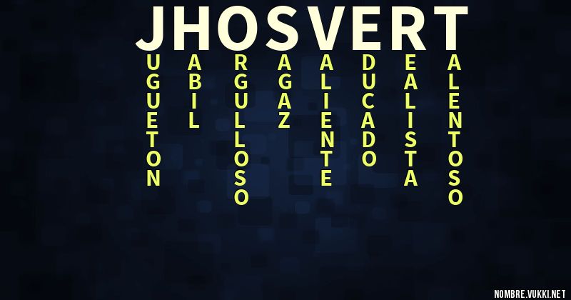 Acróstico jhosvert
