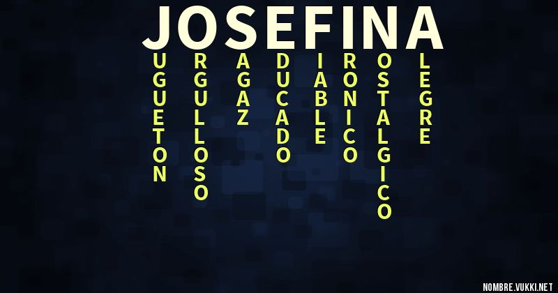 Acróstico josefina