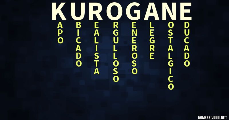 Acróstico kurogane