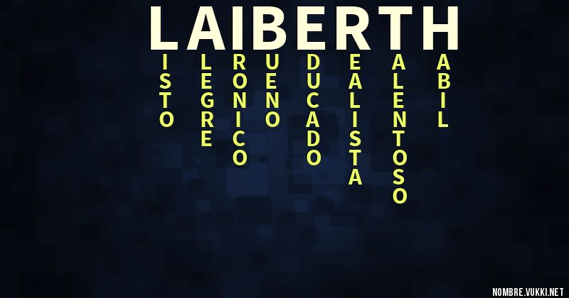 Acróstico laiberth