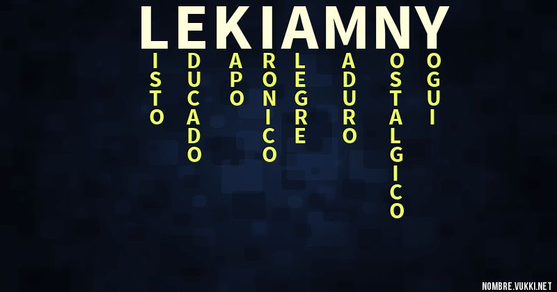 Acróstico lekiamny