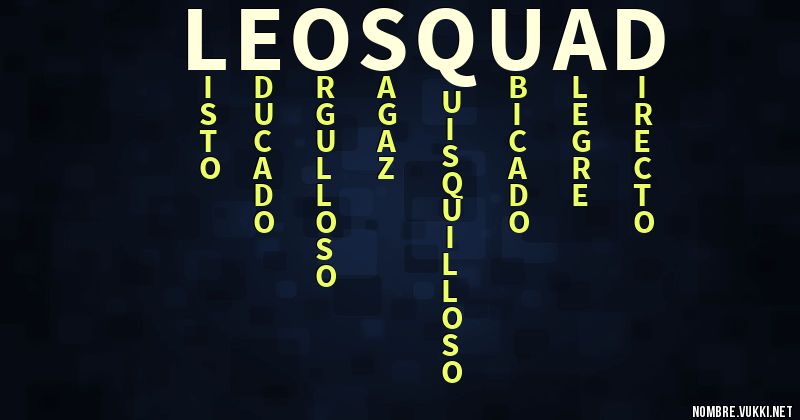 Acróstico leosquad_75