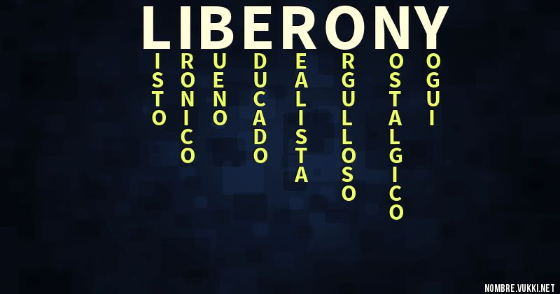 Acróstico liberony