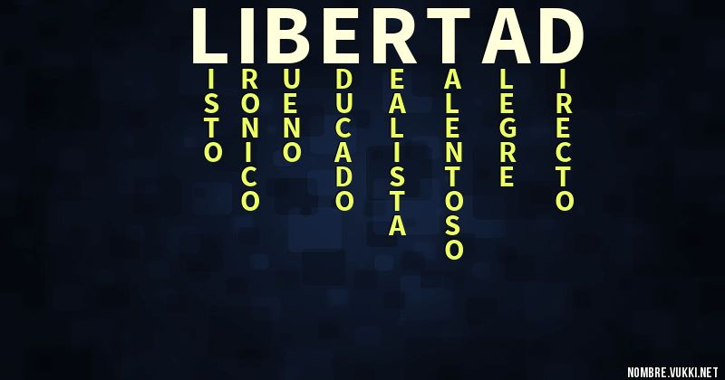 Acróstico libertad