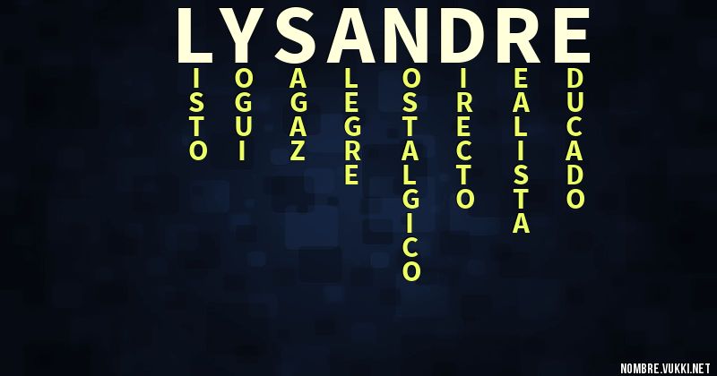 Acróstico lysandre