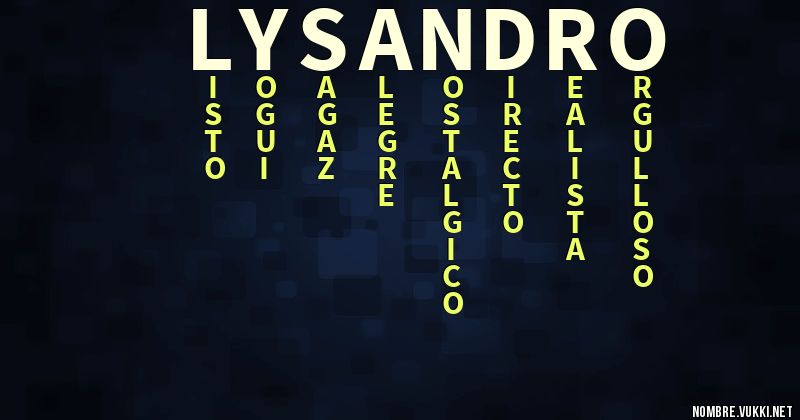 Acróstico lysandro