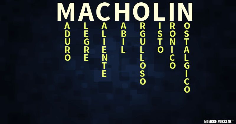 Acróstico macholin