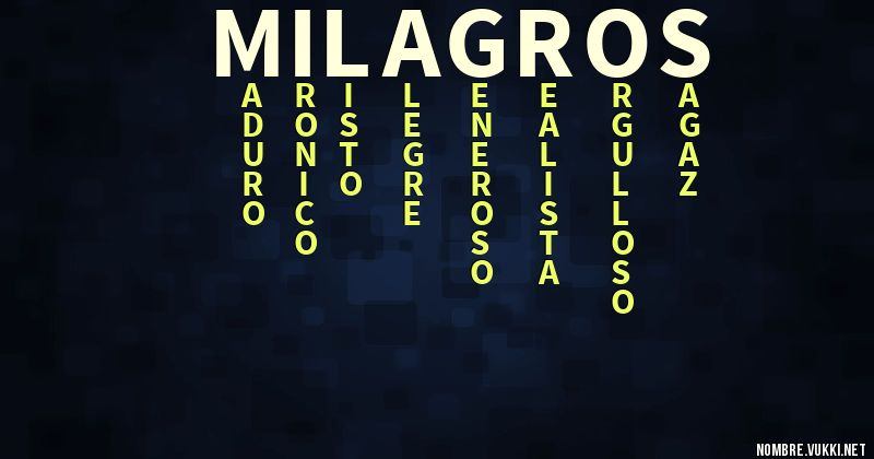 Acróstico milagros