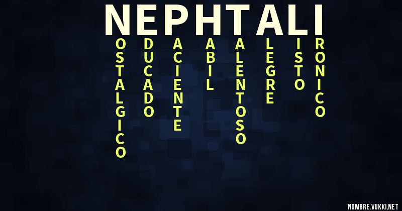 Acróstico nephtali