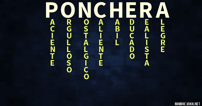 Acróstico ponchera