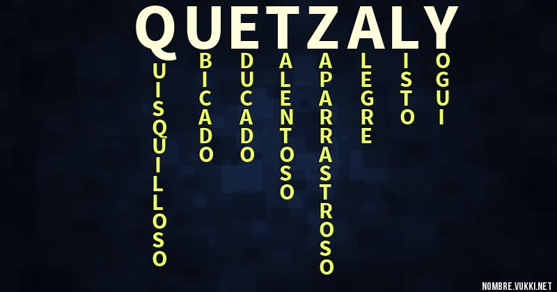 Acróstico quetzaly