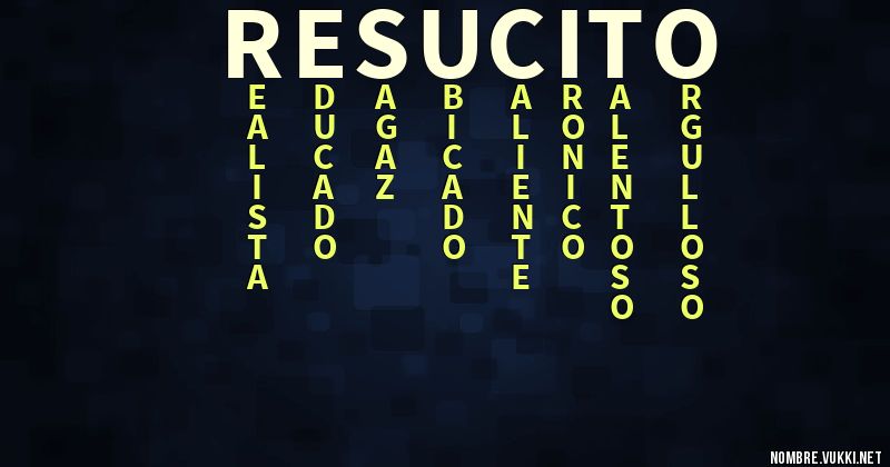 Acróstico resucitó