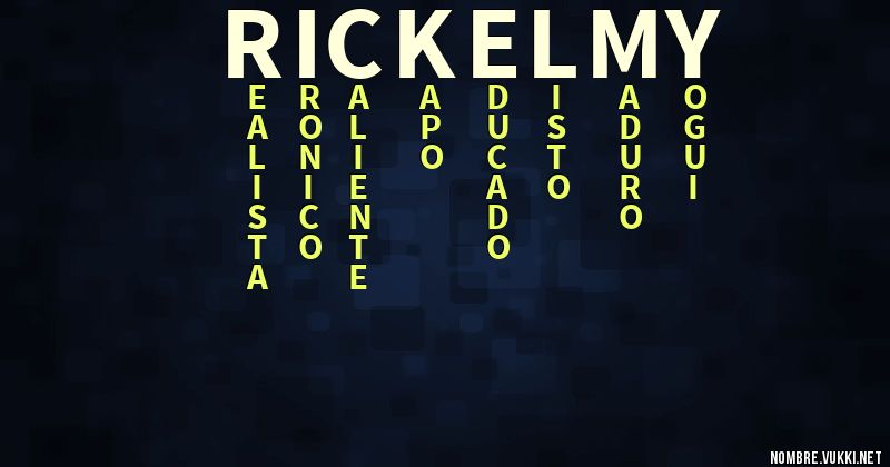 Acróstico rickelmy