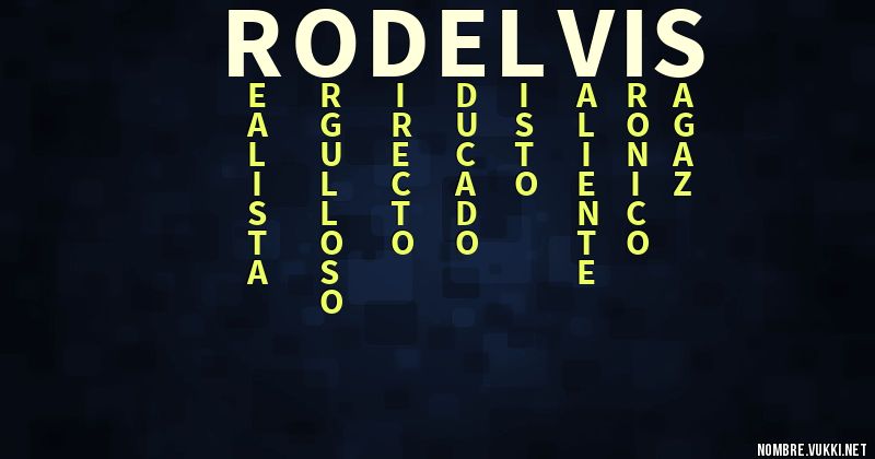 Acróstico rodelvis