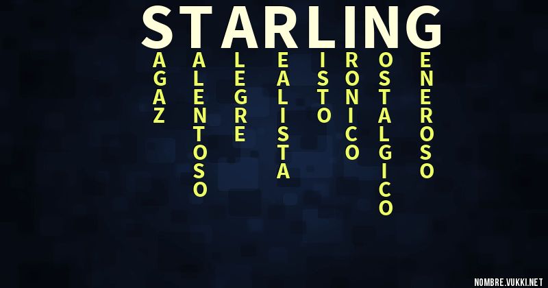 Acróstico starling