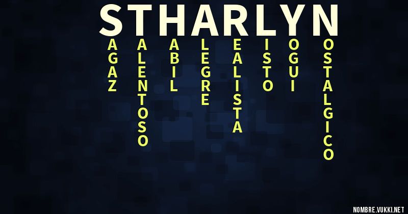Acróstico stharlyn