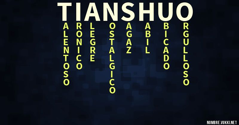 Acróstico tian_shuo