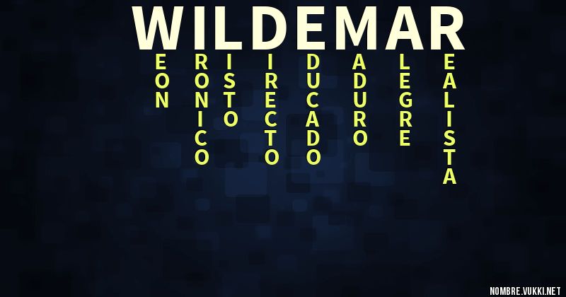 Acróstico wildemar