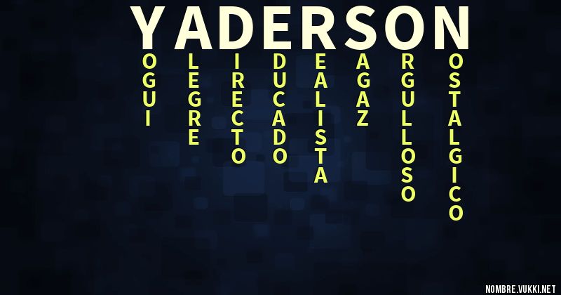 Acróstico yaderson