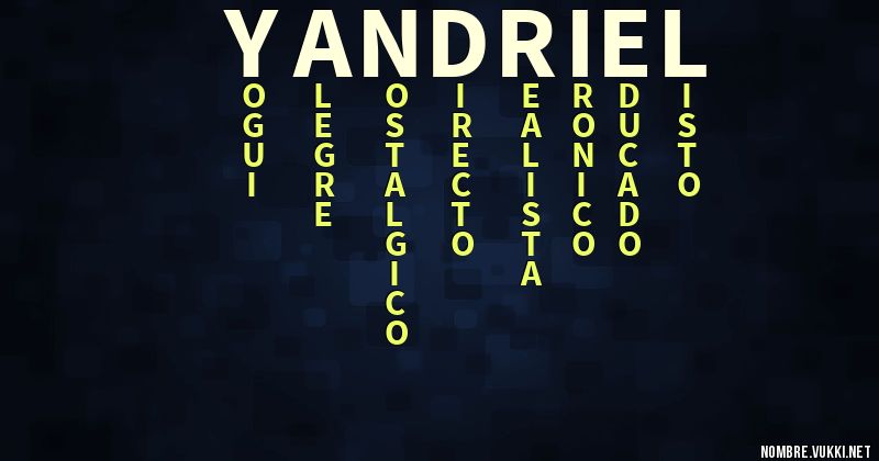 Acróstico yandriel