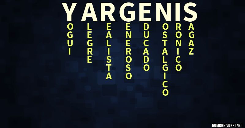 Acróstico yargenis