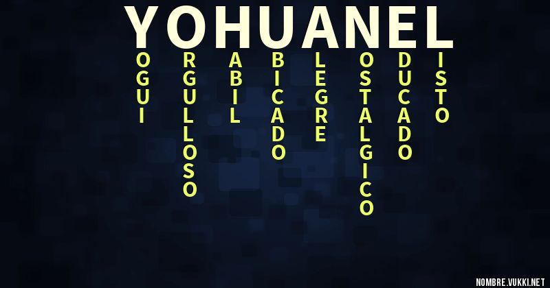 Acróstico yohuanel