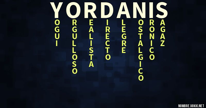 Acróstico yordanis