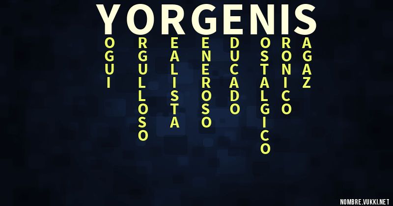 Acróstico yorgenis