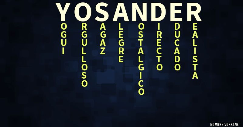 Acróstico yosander