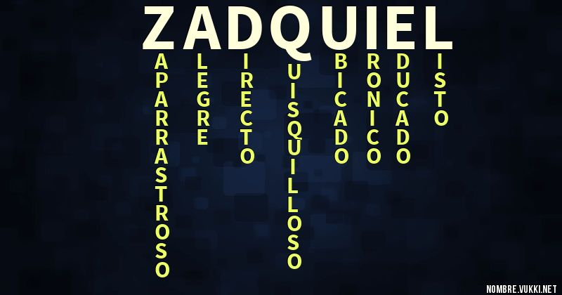 Acróstico zadquiel