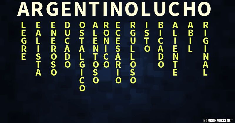 Acróstico argentino lucho