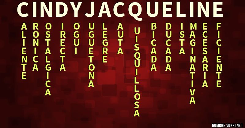 Acróstico cindy jacqueline