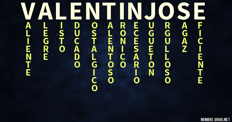 Acróstico valentín josé