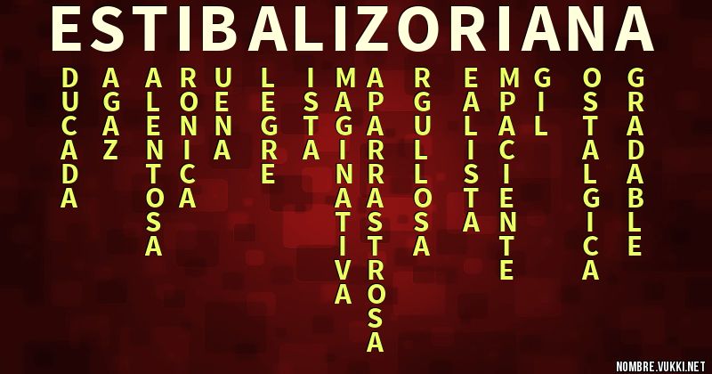 Acróstico estibaliz oriana