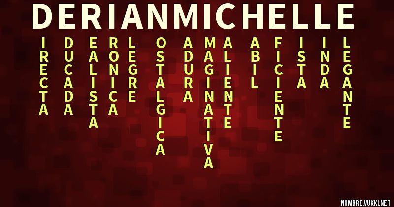 Acróstico derian michelle